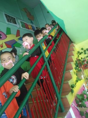 金蘋果中英文第三幼兒園--防火、防震安全演練